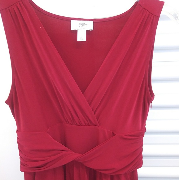 Ann Taylor Loft brick red dress sz 8P - Picture 4 of 5